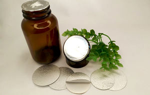 Fermeture de bouteille durable de qualité pharmaceutique, personnalisée, sérigraphiée, sensible à la pression, étanche, avec doublure - Product Image 3