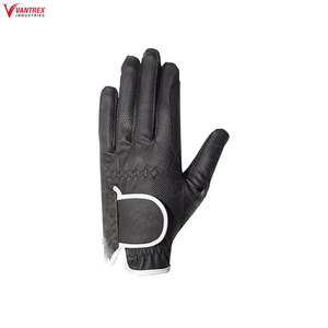 Vantrex Industries Equestrian Horse Riding Gloves-Anti-Slip Breathable Heat Resistant Leather Full Finger <b>Pull</b>-On Closure - Product Image 2