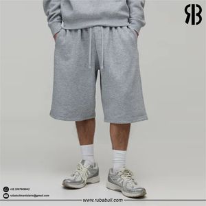 Pantalones Cortos Bermuda de Algodón Negro Sólido para Hombre, de Alta Calidad, Personalizados, con Cintura Elástica, Casuales, Transpirables, con Bolsillos, de Tiro Medio - Product Image 4