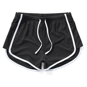 Pantalones Cortos Deportivos Unisex de Poliéster para Gimnasio, Fitness, Running y Entrenamiento, Tenzo Intl, Secado Rápido, Transpirables, de Malla, Alta Calidad, Diseño Liso Teñido - Product Image 1