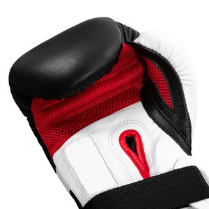 Guantes de Boxeo Transpirables de Cuero Profesional con Cierre de Gancho y Bucle para Hombres y Mujeres, Guantes de Entrenamiento de Kick Boxing - Product Image 5