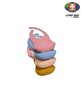 LONGNEW Bavoir d'alimentation pour bébé réutilisable en plastique PP |   Bavoir imperméable facile à nettoyer pour bébés et tout-petits - Product Image 2