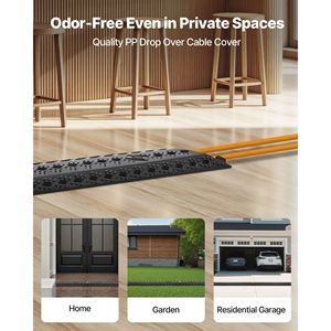 Copertura per Cavi Resistente con Capacità di Carico di 17.500 Libbre/Assale, Protezione per Cavi e Tubi, Rampa per Pavimenti, Accessori per Pavimentazione - Product Image 2