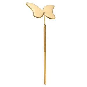 Espejo Cosmético Profesional para Salón de Belleza, para Revisar Extensiones de Pestañas, de Una Sola Cara, Chapado en Oro, Montado en la Pared, con Marco de Acero Inoxidable - Product Image 6