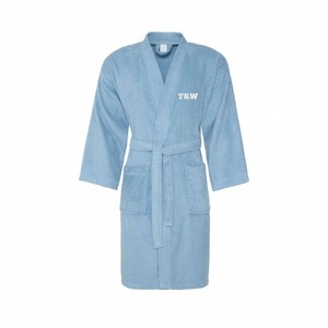 Custom <b>White</b> Hotel Bath <b>Robe</b> 100%cotton <b>Towel</b> Bathrobe slippers Set Unisex Bathrobe With logo - Product Image 4