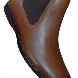 Chaussures de sécurité à embout d'acier à prix abordable, antidérapantes et anti-perforation, bottes en cuir unisexe pour usage en usine, vente en gros de chaussures en cuir véritable - Product Image 1