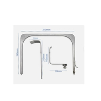 ENT Diagnostic Complete Set Manual Optical Fiber Surgical Instrument Kit Medical Grade Stainless Steel Wooden Box Surgical Grade