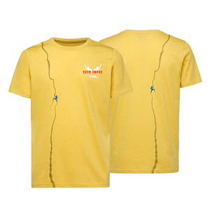 Camiseta Amarilla de Manga Corta Ekin Impex, Cuello Redondo, Estampado, Corte Regular Informal, Jersey de Algodón Transpirable, Logotipo Personalizado - Product Image 1