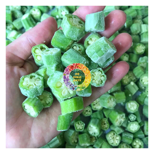 Okra surgelée IQF de haute qualité, emballage en vrac, prix de gros en promotion CARYLN - Product Image 1