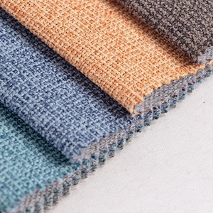 Tissu occultant pour rideaux TengHui 2026, fabrication en usine, 100% polyester, tissage Herrigone, 280 cm, imitation lin, prêt pour le salon - Product Image 4