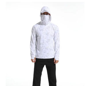 Camisetas de Pesca Personalizadas al por Mayor con Protección Solar UPF 50, de Secado Rápido, con Capucha, Manga Larga, de Poliéster, Sublimadas para Hombre - Product Image 2