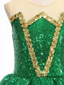 6-16 Vestido De Festa niños encaje fiesta niños vestidos para niñas de 11 años elfo Cosplay Navidad disfraz tutú vestido - Product Image 4