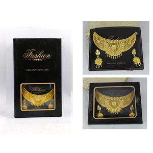 Martasha designer islamique ramadan spécial plaqué or EAU bijoux spécial dubai bijoux collier boucle d'oreille ensemble - Product Image 3