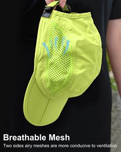 Foldable Breathable Waterproof Canvas Trucker <b>Cap</b> Unisex 100% Polyester Outdoor Casual 6-Panel <b>Hat</b> Storage Bag Four Seasons Use - Product Image 4