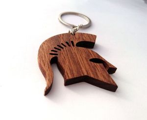 Llavero de madera moderno con diseño de logotipo personalizado para regalos empresariales, accesorios promocionales y embalaje minorista. - Product Image 3