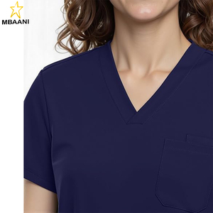 Women’s <b>Scrub</b> <b>Top</b> – Soft Stretch V-Neck <b>Scrub</b> <b>Tops</b> for Women, Medical <b>Scrub</b> Shirts with 2 Pockets - Product Image 2