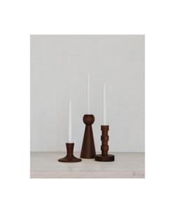 Portavelas de madera minimalista que ofrece un diseño simple y limpio para la decoración del hogar contemporáneo. - Product Image 4