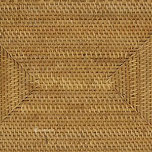 Vintage Rattan <b>Placemat</b>, Woven Rectangular Table Mat, Eco-friendly Natural Fiber Plate Mat for Home, Wedding & Restaurant - Product Image 2