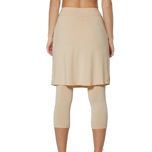 Jupe crayon modeste pour femme, taille haute, couleur unie, poches, respirante, en nylon tricoté, décontractée, toutes saisons, mini, écologique - Product Image 2
