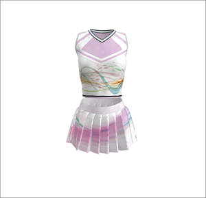 Conception OEM, créez votre propre tenue d'équipe, uniforme de cheerleading, tissu doux, vêtements de sport pour l'entraînement, conception d'uniforme de cheerleading - Product Image 3