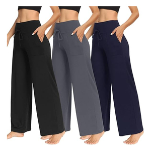 Pantalon de randonnée large et résistant à l'eau pour femme avec cordon de serrage et poches discrètes - Product Image 1