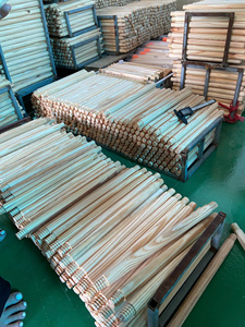 Premium Pine Wood <b>Broom</b> Stick Smooth Finish Custom Logo Printing Durable Cleaning <b>Handle</b> Wholesale Supply - Product Image 5
