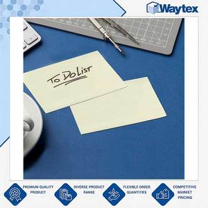 Blocs de notes autocollantes repositionnables de grande taille et de qualité supérieure - Bloc de 100 feuilles, jaune 75 x 125 mm, disponibles à la vente - Product Image 5