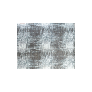 Tapis rectangulaire en laine et soie de bambou noué à la main, non teint, blanc et gris anthracite, tapis de sol haut de gamme fait main et tissé à la main - Product Image 2