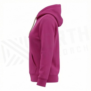 Sudadera con Capucha Personalizada de Algodón Premium Grueso para Mujer, Estilo Oversize, Ropa Urbana, con Logo Impreso, Prenda de Invierno - Product Image 3