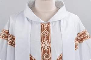 Vêtements liturgiques de qualité supérieure, robes religieuses chrétiennes pour les cérémonies de culte, robes d'église unisexes, broderie de croix, robes de clergé - Product Image 4