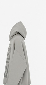 <b>Men's</b> <b>Grey</b> Pullover Hoodie Custom Graphic Print Cotton Fleece Casual Regular Fit OEM Service - Product Image 2
