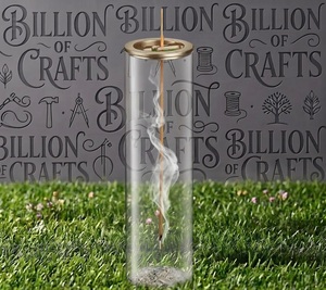 Premium Quality Transparent Acrylic <b>Incense</b> <b>Stick</b> <b>Holder</b> Wooden Brass Metal Stand Ramadan Special - Product Image 6
