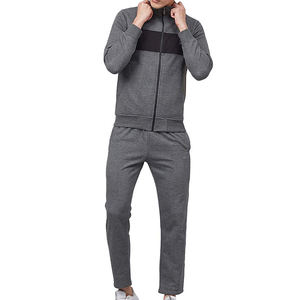 Survêtement d'hiver personnalisé pour homme en molleton de coton, anti-plis, respirant, épais, col rond, tenue de sport avec logo personnalisé pour le jogging - Product Image 1