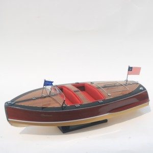 CENTURY SEA MAID DOUBLE BARREL 1942 - Handcrafted Wooden American Speedboat Model for Home <b>Decor</b> Business Gift - Product Image 1