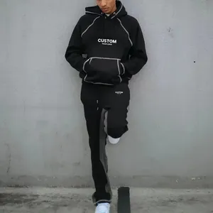 300 Gsm Winter Men's Unisex Hoodies <b>Sweatshirts</b> Pullover Fleece <b>Plain</b> Dyed Breathable Custom Logo Tracksuit Casual 100% Cotton - Product Image 3
