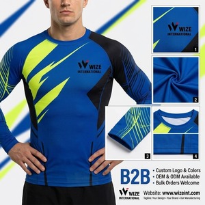 High Quality <b>Rashguard</b> Compression Sports Shirt Men <b>Women</b> Long Sleeve Quick Dry UV Protection <b>for</b> MMA BJJ Gym Training Workout - Product Image 6