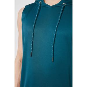 2021 OEM venta al por mayor 100% algodón hombres Oversize Gym Hoodie Tank Top secado rápido verano camiseta térmica para culturismo y Deportes - Product Image 4