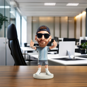 Tùy Chỉnh Argentina Bóng Đá Sao Nhựa Bobble Đầu Trò Chơi Lưu Niệm Bức Tượng Xe Trang Trí Trẻ Em Của Quà Tặng Văn Phòng Bàn Trang Trí - Product Image 1