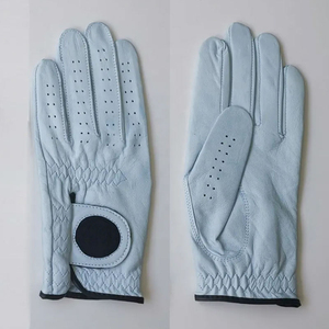 Gants de golf en cuir Cabretta de qualité supérieure, respirants, avec fermeture auto-agrippante, logo personnalisé, gants de sport pour le golf - Product Image 2
