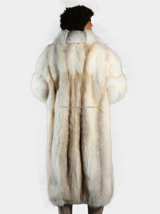 OEM Luxury <b>Men's</b> Customized Color Floral Fox Fur Standard Anti-Wrinkle Genuine Leather Waterproof Reversible Eco-Friendly Winter - Product Image 6