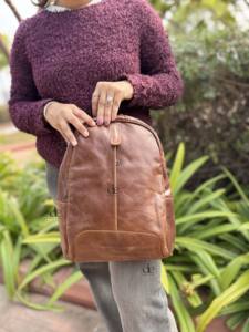 Genuine Leather Handmade Hot Sale <b>Backpack</b> Rucksack Unisex Multi Uses <b>Backpack</b> School Bags Vintage Travel <b>Backpack</b> - Product Image 5