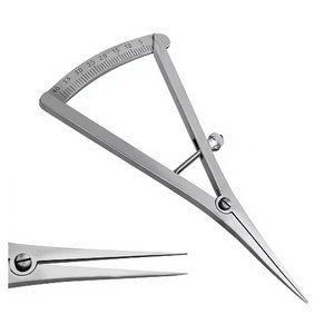 Calibrador Recto de 6 Pulgadas de Largo para Mapeo Óseo, Herramienta de Medición Manual de Acero Inoxidable con Escala de 0-40mm, Instrumento Dental - Product Image 3