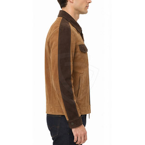 Premium <b>Suede</b> <b>Leather</b> <b>Jacket</b> With Elegant Modern Silhouette Comfortable Fit For Men Casual Travel And Weekend Outfits - Product Image 5