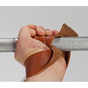 Sangles d'haltérophilie unisexes en cuir de vachette véritable - Product Image 5