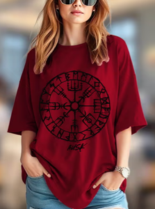 เสื้อยืดพิมพ์ลายกราฟิกโลโก้แบบกำหนดเองสำหรับผู้หญิง ทรงโอเวอร์ไซส์ ผ้าฝ้าย 100% สไตล์วินเทจ ขาดๆ แบบดิสเทรส แขนสั้น ผ้าหนา 240 GSM ผ้าฝ้าย 100% - Product Image 2