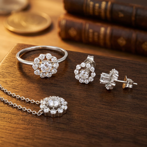 S925 Jewelry Set Cluster <b>Ring</b> Good Quality Flower Shape Fine Jewelry <b>Rings</b> for Women Fashion Jewelry Wholesale - Product Image 4