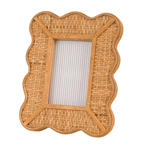 Marco de Fotos de Ratán con Borde Festoneado, Tamaño Personalizado, Rectangular, Tejido a Mano, Estilo Antiguo, Decoración de Mesa, de Fabricante Vietnamita - Product Image 4