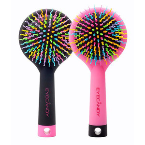 [JWORKS EXT] EYECANDY RAINBOW VOLUME S LARGE HAIRBRUSH Rainbow Volume Hair <b>Brush</b> <b>Detangling</b> Comb Anti Static With Mirror Korea - Product Image 1