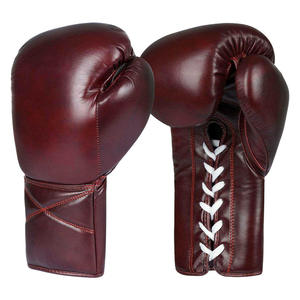 Guantes de Boxeo Personalizados con Logotipo, de Alta Calidad, Hechos de Cuero, con Cordones y Muñequera Ajustable - Product Image 1