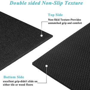 Tappetino Fitness in PVC Nero 5*7ft Antiscivolo e Impermeabile Ecologico per Pratica Yoga - Product Image 3